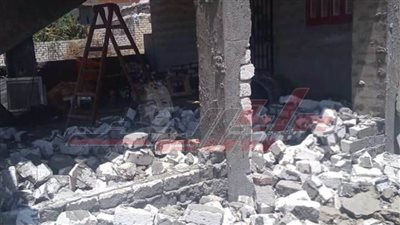 إزالة التعديات على أملاك الدولة ببلطيم في كفر الشيخ