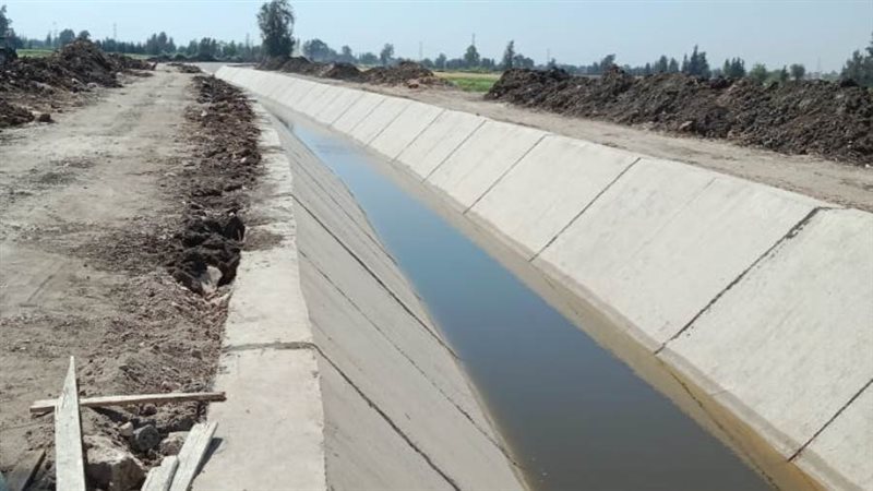 تبطين ترعة الإشرافية