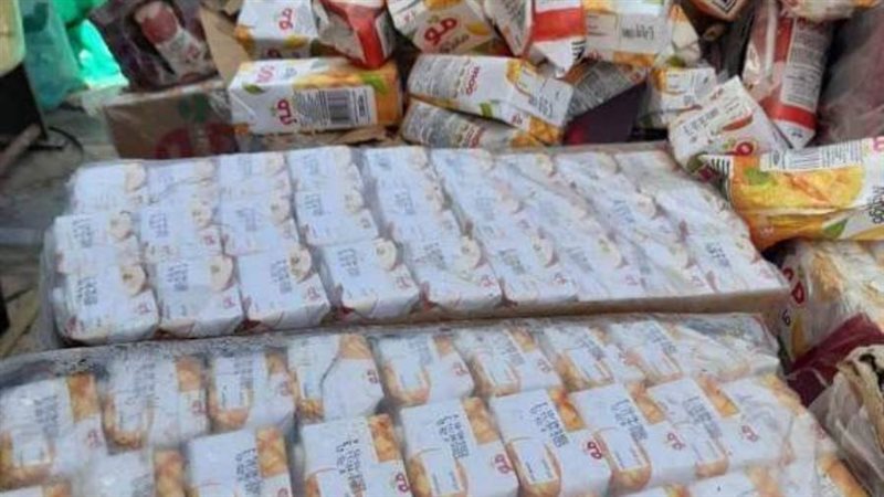 ضبط عصائر مجهولة