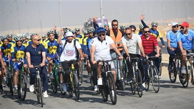وزير الرياضة يقود ماراثون دراجات العاصمة الإدارية بمشاركة ٢٥ ألف شاب وفتاة