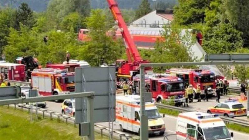 حادث قطار في ألمانيا
