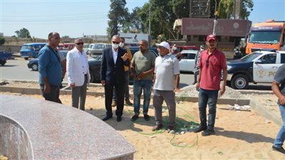 محافظ القليوبية يتفقد أعمال تطوير ميدان العاشر من رمضان بقليوب