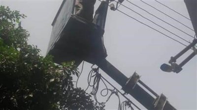 متابعة رفع كفاءة الإنارة العامة بمدينة حي غرب سوهاج