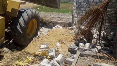 إزالة التعديات على الأراضى الزراعية وأملاك الدولة بالشرقية 