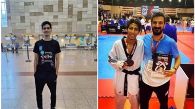 لاعبان يمثلان مصر في بطولة تحدي الجائزة الكبرى للتايكوندو بكوريا