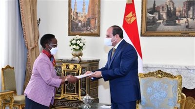 الرئيس السيسي يتسلم رسالة خطية من رئيسة تنزانيا