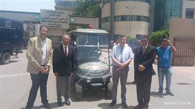 مستقبل وطن بالإسكندرية يهدي المستشفى الجامعي سيارة لنقل المرضى 