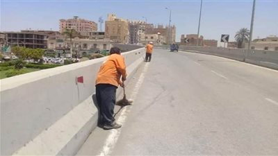 تكثيف أعمال النظافة لمركز ومدينة أبوصوير 