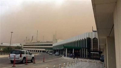 تعليق الرحلات الجوية في مطار بغداد بسبب عاصفة ترابية