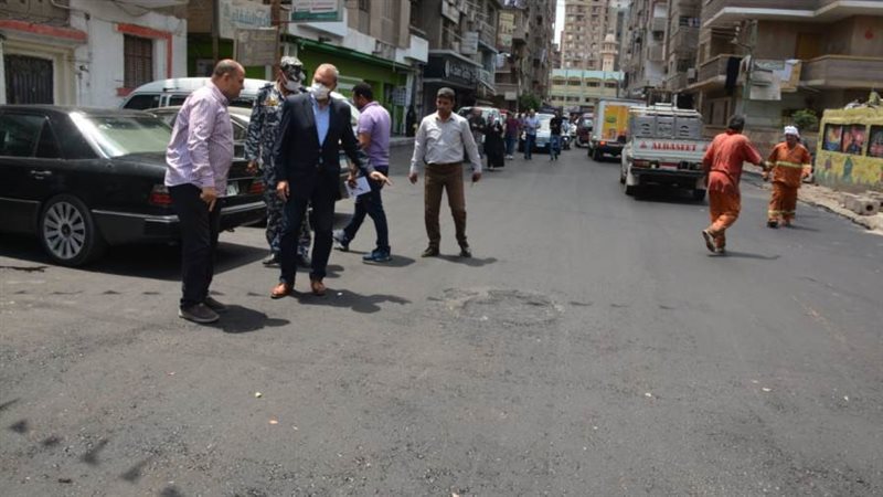 تفقد أعمال الرصف