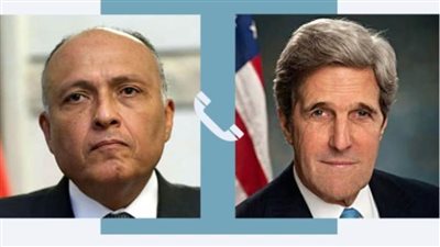    شكري يبحث هاتفيا مع جون كيري التنسيق الجاري بين مصر والولايات المتحدة في مجال مواجهة تغير المناخ