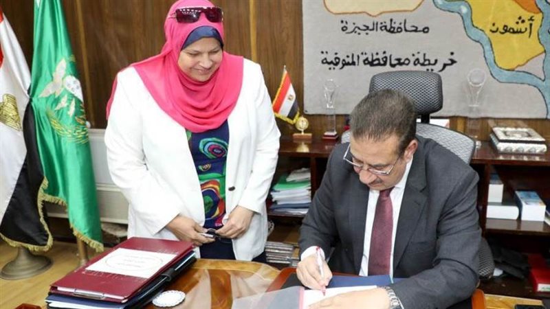 محافظ المنوفية ووكيل