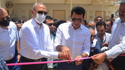 وزير الشباب ومحافظ القليوبية يفتتحان تطوير مركز شباب قها