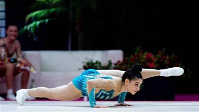 نورا الحناوي تحرز المركز السابع في بطولة العالم لجمباز الأيروبيك بالبرتغال