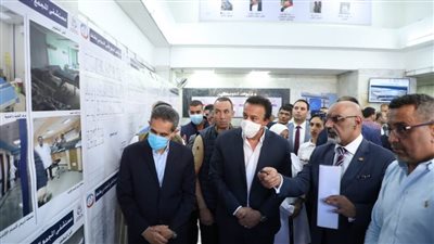  وزير الصحة يتفقد المجمع الطبي النموذجي بالغربية