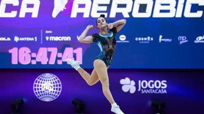 نورا الحناوي تحتل المركز السابع في بطولة العالم للجمباز الأيروبيك بالبرتغال