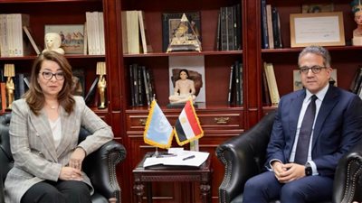 العناني يلتقي الدكتورة غادة والي   