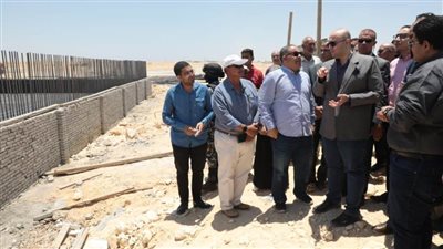 محافظ بني سويف يتفقد مشروع محطة معالجة بدنديل بطاقة 40 ألف م3/يوم 