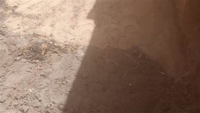 هبوط جزئي محدود بأحد شوارع قرية الزاوية بمركز الواسطى