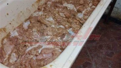 تتبيل الدواجن داخل حوض للاستحمام وتقديمها للمواطنين بـ”مطعم“ بالمنوفية.. (صور) 