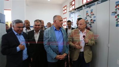 بتكلفة 235 ألف جنيه.. وزير الري يفتتح محطة طلمبات صرف 7 بكفر الشيخ