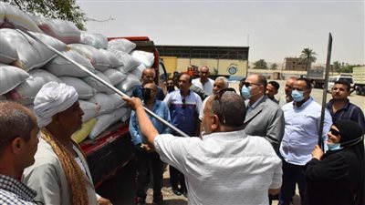 محافظ أسيوط يعلن عن توريد 168 ألفًا و245 طن قمح محلي للشون والصوامع حتى اليوم
