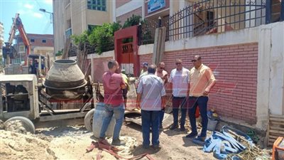 حملات تجميل ورصف وتنفيذ الصرف الصحي بدسوق في كفر الشيخ