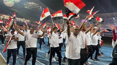 بالصور ..بعثة مصر تدخل طابور العرض في افتتاح دورة ألعاب البحر المتوسط