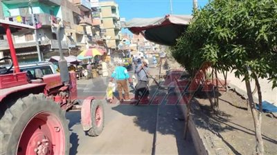 حملات نظافة وتجميل ورفع كفاءة الإنارة العامة بقرى كفر الشيخ