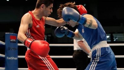 يسري رزق يصعد لنصف نهائي الملاكمة بألعاب البحر المتوسط