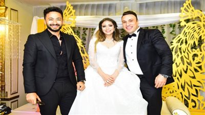 حمادة هلال ودوللي شاهين يشعلان حفل زفاف الإعلامي محمد السماحي
