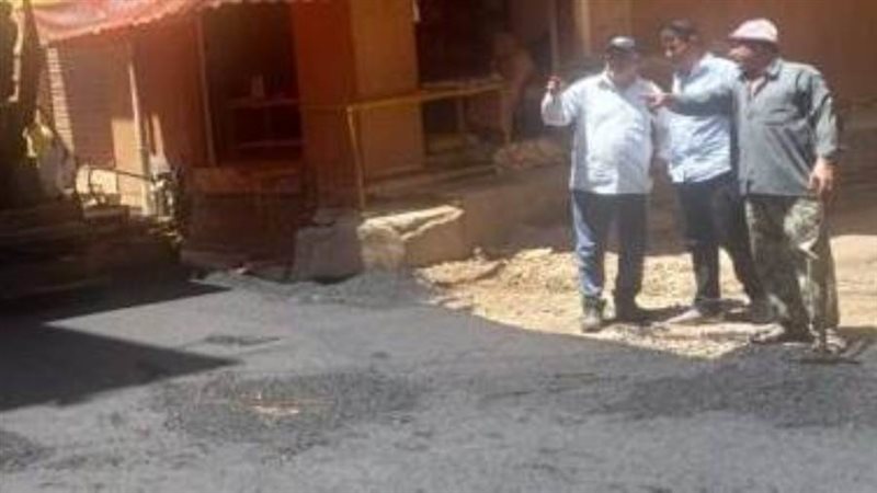 أعمال الرصف بالمنوفية