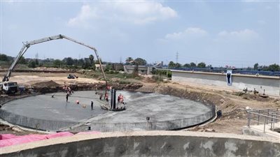 محافظ البحيرة يتفقد مشروع توسعات محطة معالجة صرف صحى شبراخيت