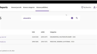 مجلة هندسة الإسكندرية تحتل المرتبة السابعة عالميًّا من الفئة Q1