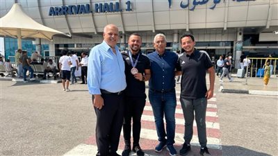 اتحاد الرماية ووفد من وزارة الشباب يستقبل بطل الرماية عزمي محيلبة