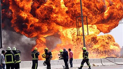 إصابة 4 أشخاص باختناق إثر انفجار خط الغاز بشبرا الخيمة 