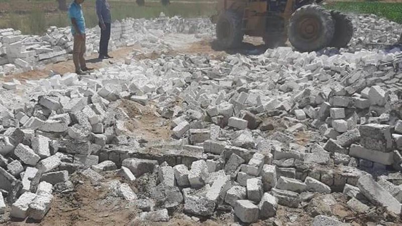 إزالة التعديات بالمنيا