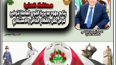 القوى العاملة بالمنيا: تعيين 670 شابًّا بمنشآت القطاع الخاص والاستثماري