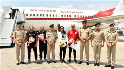 القوات المسلحة تستقبل البطلة بسنت حميدة صاحبة الإنجاز التاريخى