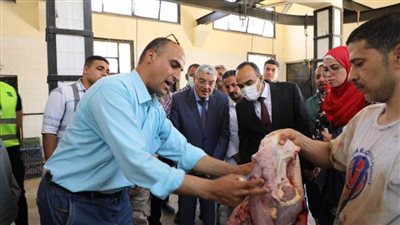 محافظ المنيا يتفقد المجزر العمومي بزاوية سلطان ويوجه باستمرار أعمال التطهير والنظافة