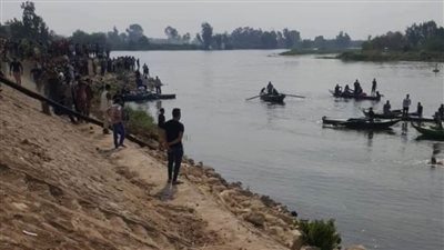 مصرع شاب غرقًا أثناء وقوفه على شاطئ نهر النيل في كفر شكر