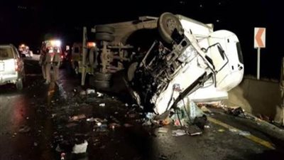 إصابة 8 أشخاص في حادث تصادم 3 سيارات بالقليوبية