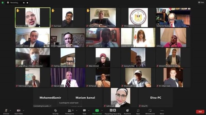 وزيرة الهجرة تلتقي