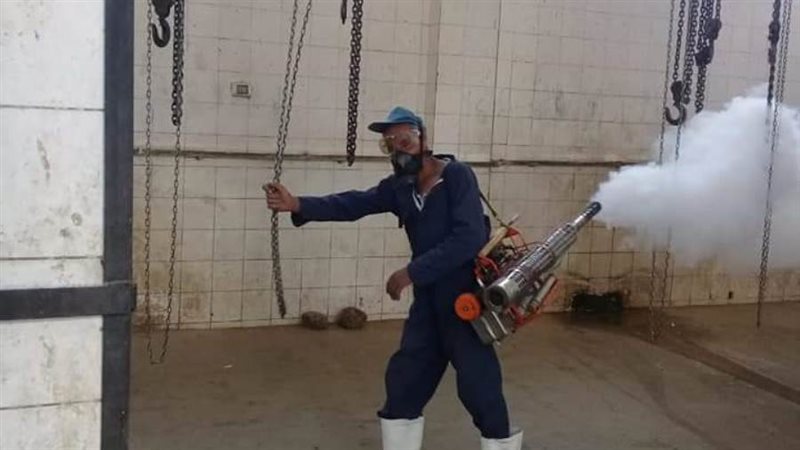 تعقيم وتنظيف المجازر