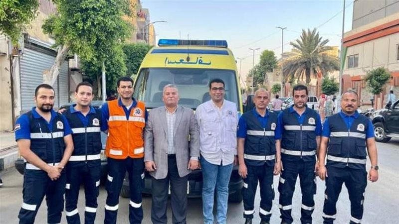 جانب من رجال الإسعاف