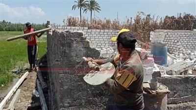 إزالة 16 حالة تعدٍّ على الأراضي الزراعية بالحامول