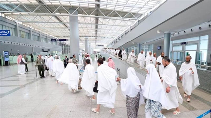 حجاج بعد أدائهم فريضة