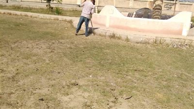 استمرار أعمال النظافة العامة والتطوير والتجميل بالقنطرة شرق