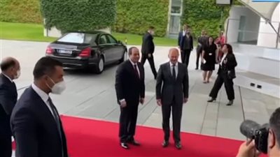 الرئيس السيسي يلتقي المستشار الألماني أولاف شولتز بمقر المستشارية بالعاصمة برلين