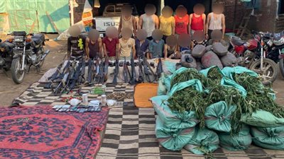 يتاجر في المخدارت.. ضبط تشكيل عصابي من 16 عنصرًا إجراميًا بالقليوبية